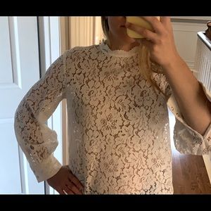 White lace blouse top
